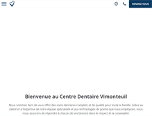 Tablet Screenshot of centredentairevimonteuil.com